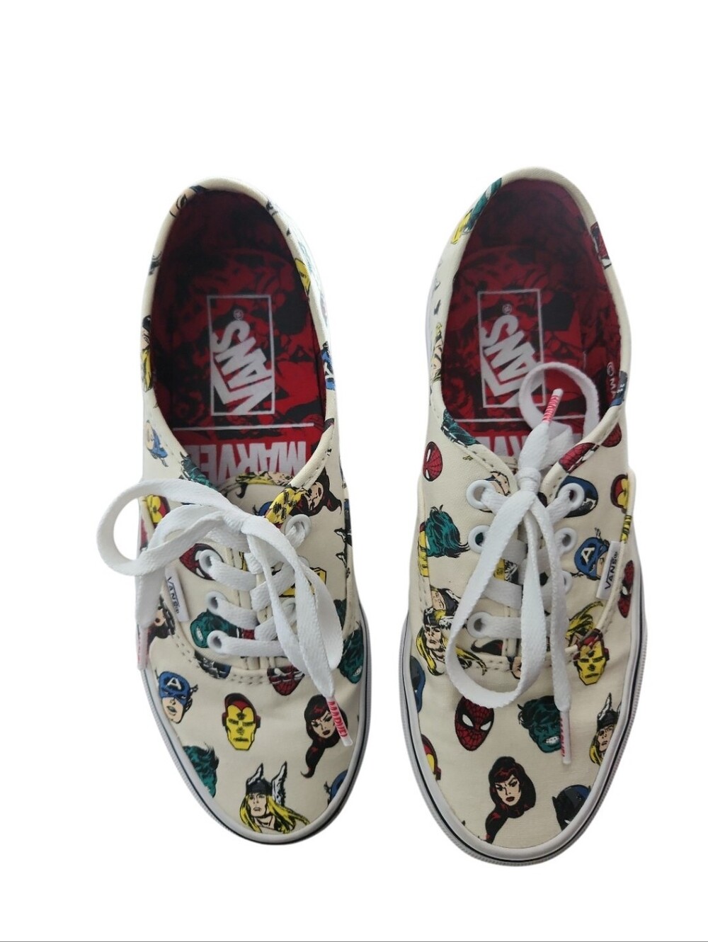 Marvel Vans Character Shoes Unisex Size 7 Women 5.5 Men EUC